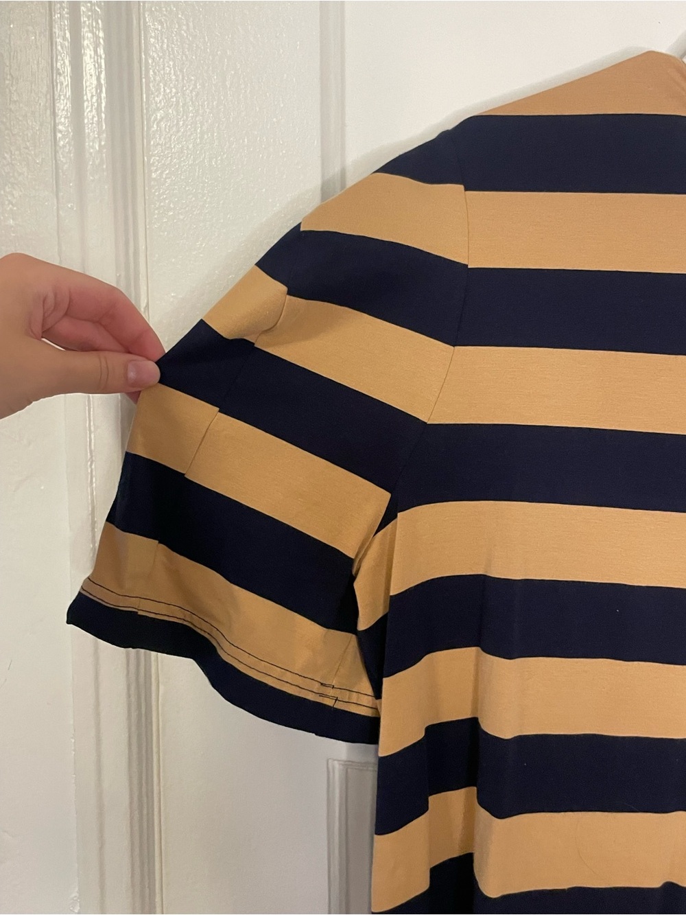 Vivienne Westwood Anglomania Striped Button Collar Top - Picture 3 of 6